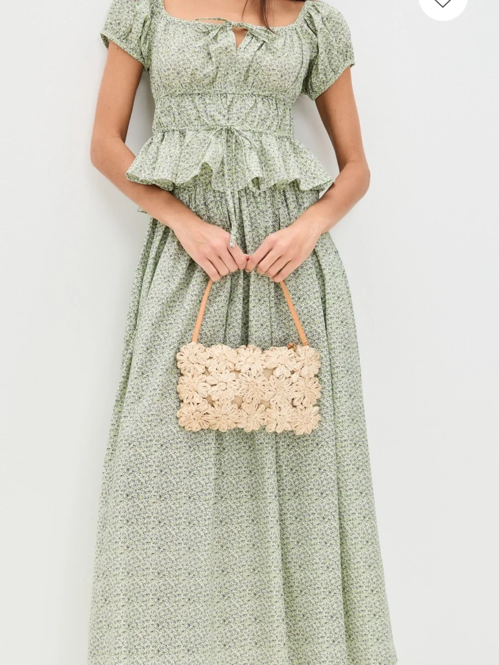 ISO La Maregold Lavender Ditsy Floral Amelia skirt Iris top set